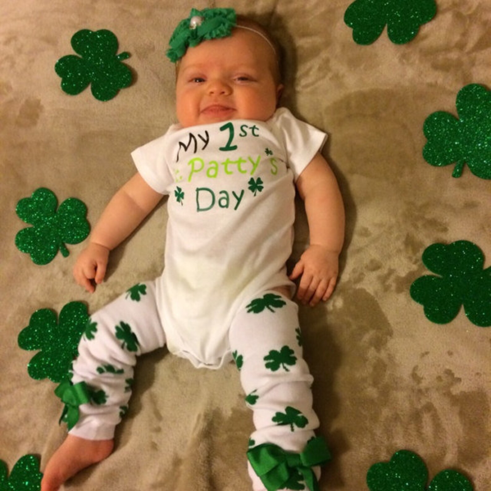 outfit for newborn girl st patricks day