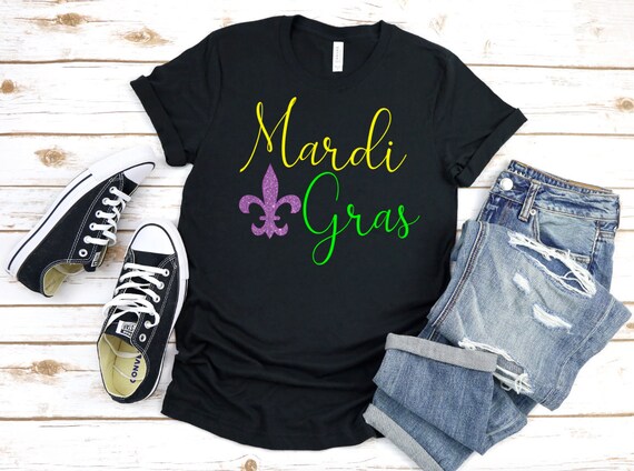Adult Women's Mardi Gras Shirt Men's Mardi Gras Shirt Mardi