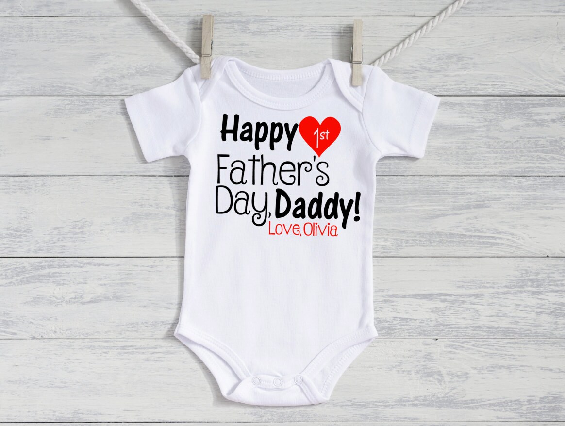 Baby Girl outfit -My 1st Fathers Day- Happy Fathers Day Daddy - Fathers Day baby outfit- Mothers
