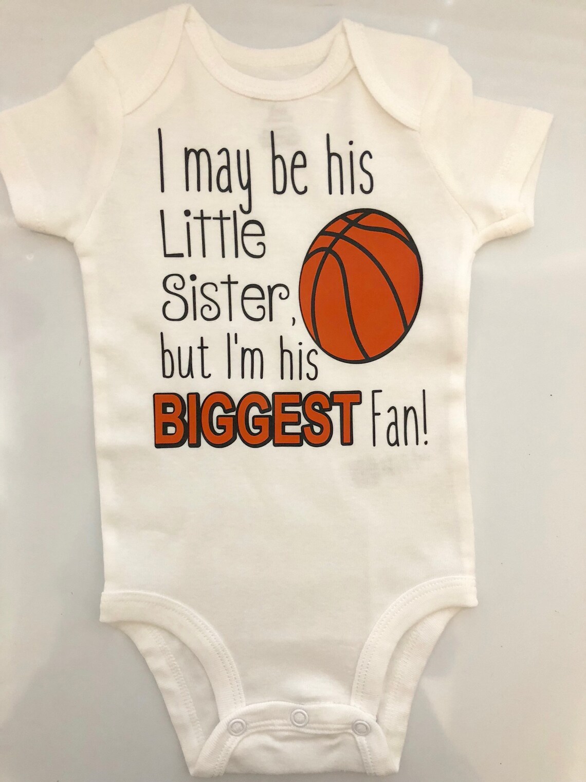 Baby Girl Basketball Outfit My Brother's Biggest Fan Etsy