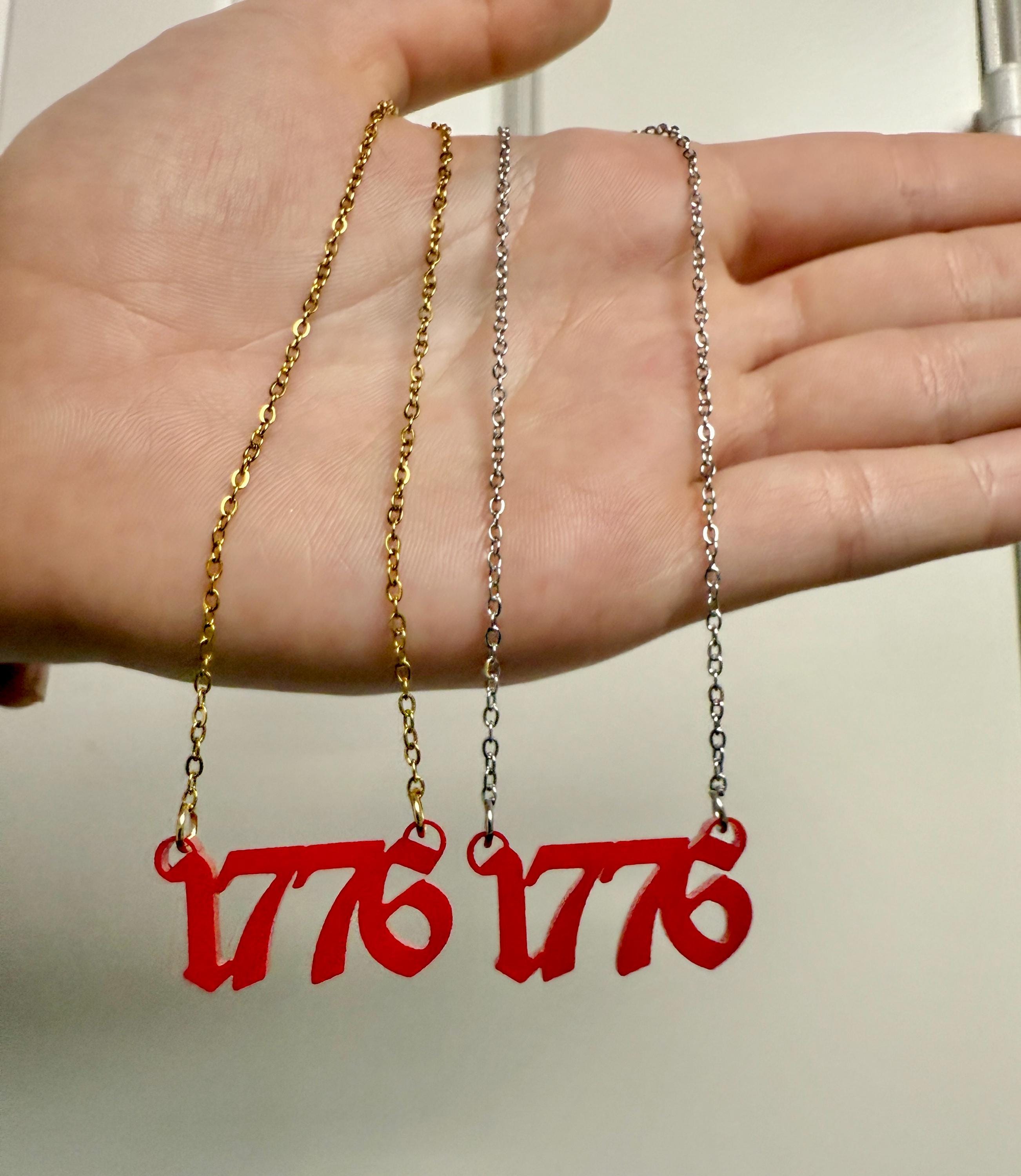 アクセサリー R 1776 Freedom Pendant Necklace- Liberty Jewelry- Constitution 1776