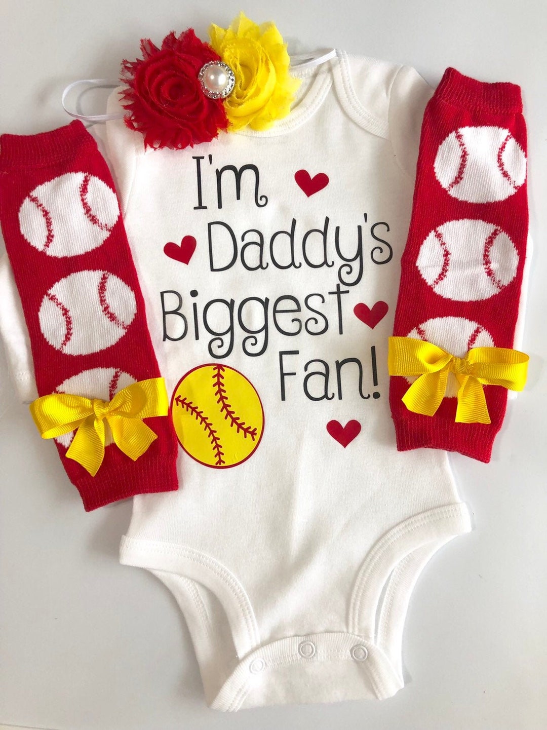 Baby Girl Softball Baseball Outfit My 1st Baseball Season Baseball
