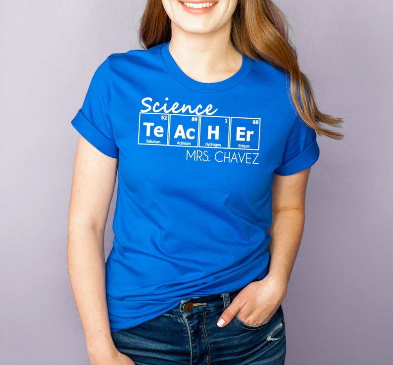 Science Teacher Shirt Gift for Teacher Personalized Teacher Etsy