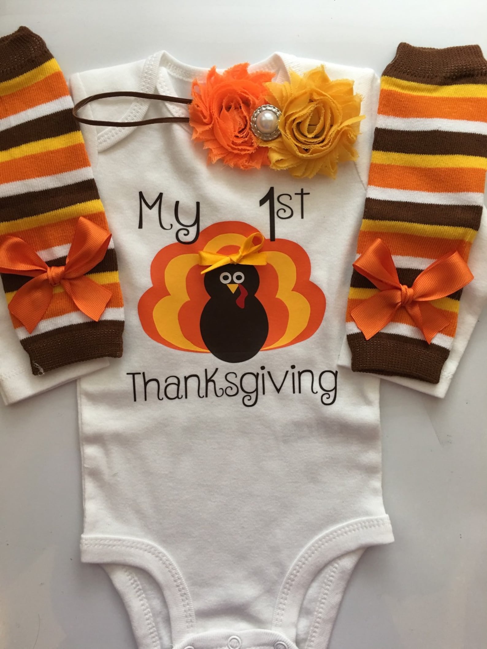 Baby Girl Thanksgiving Outfit Baby Girl Fall Outfit Baby Etsy