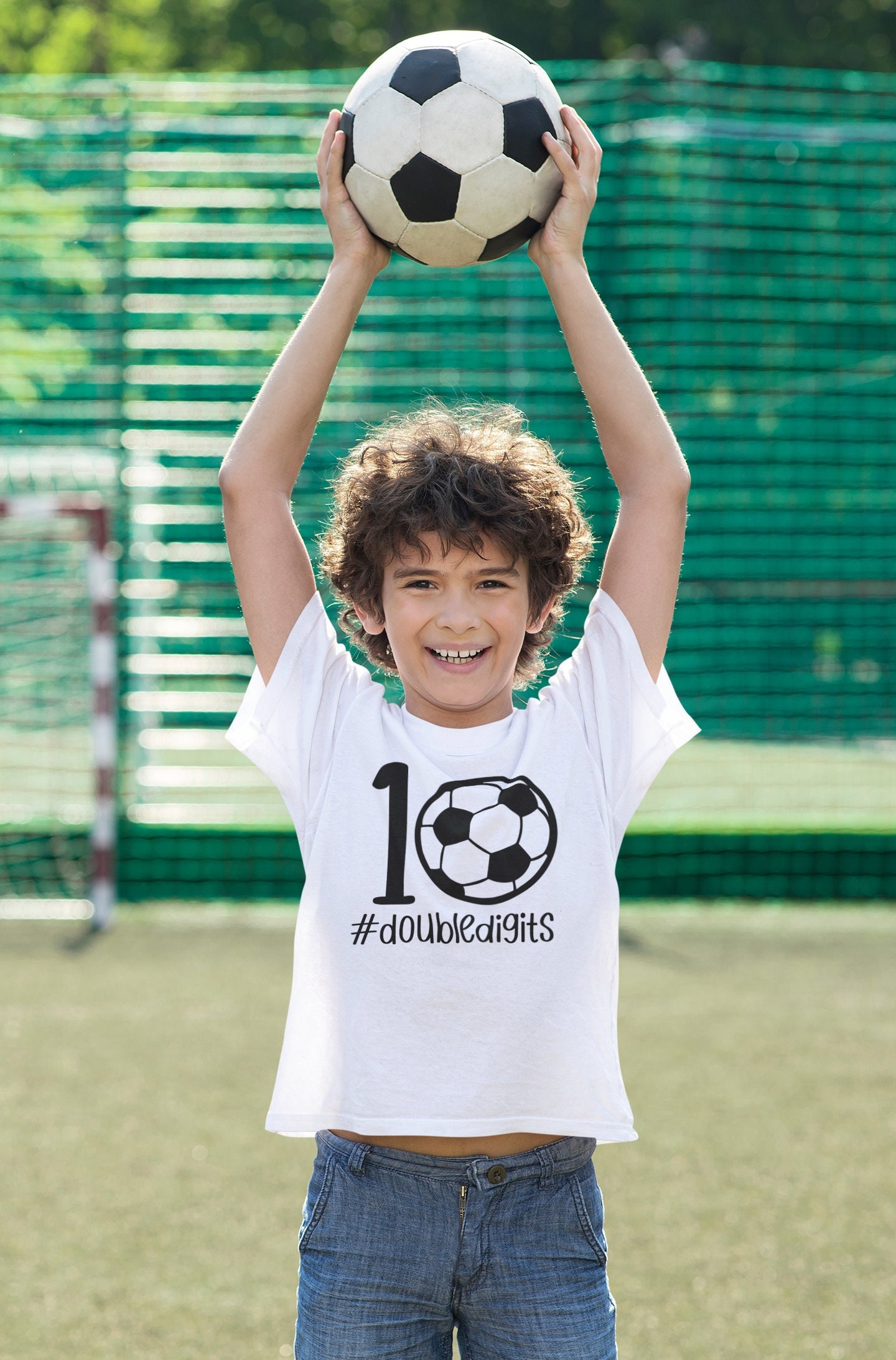 Boy's 10th birthday Soccer shirt - 10 year old shirt - #doubledigits - 10th birthday t-shirt - Soccer birthday shirt - Soccer 10th birthday