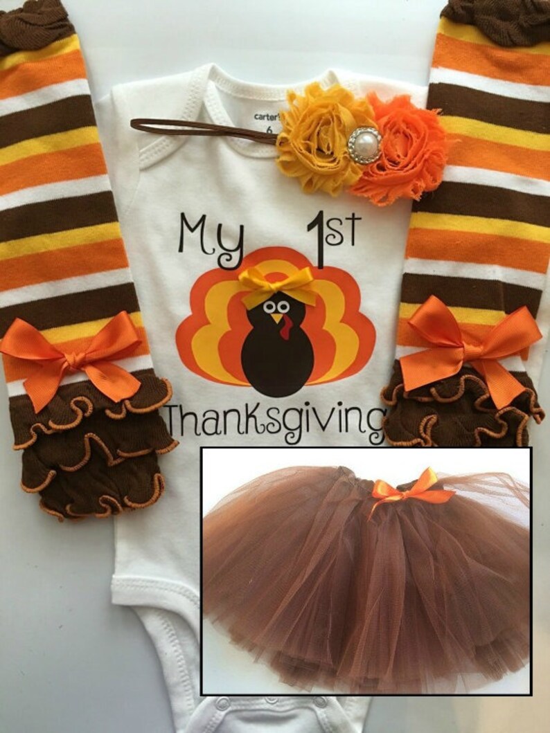 Baby Girl Thanksgiving Outfit Baby Girl Fall Outfit Baby Etsy