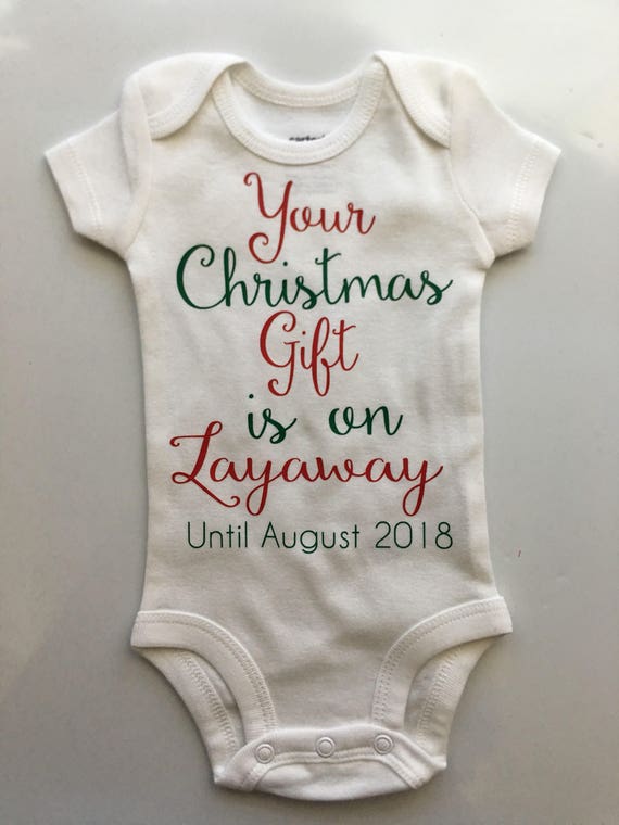 This Christmas Present Is On Layaway Until August 2022 Christmas Pregnancy Announcement Idea Pregnancy Reveal Baby | Etsy Ireland