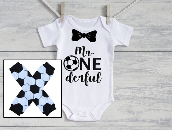 Baby boy 1st birthday outfit Mr. One derful 1st birthday soccer 1st birthday baby boy 1st birthday party smash cake soccer outfit