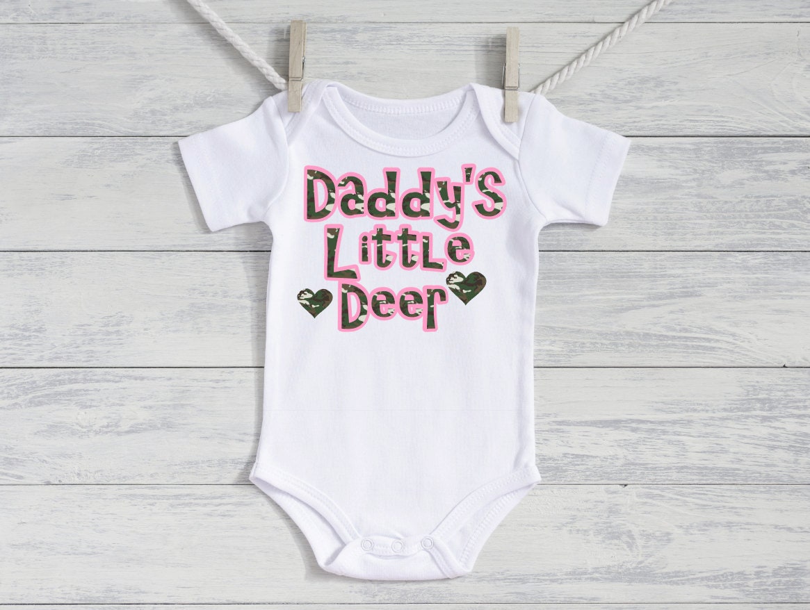 Baby Girl Clothes Daddys Little Girl Daddys Girl Outfit Daddys Little Deer