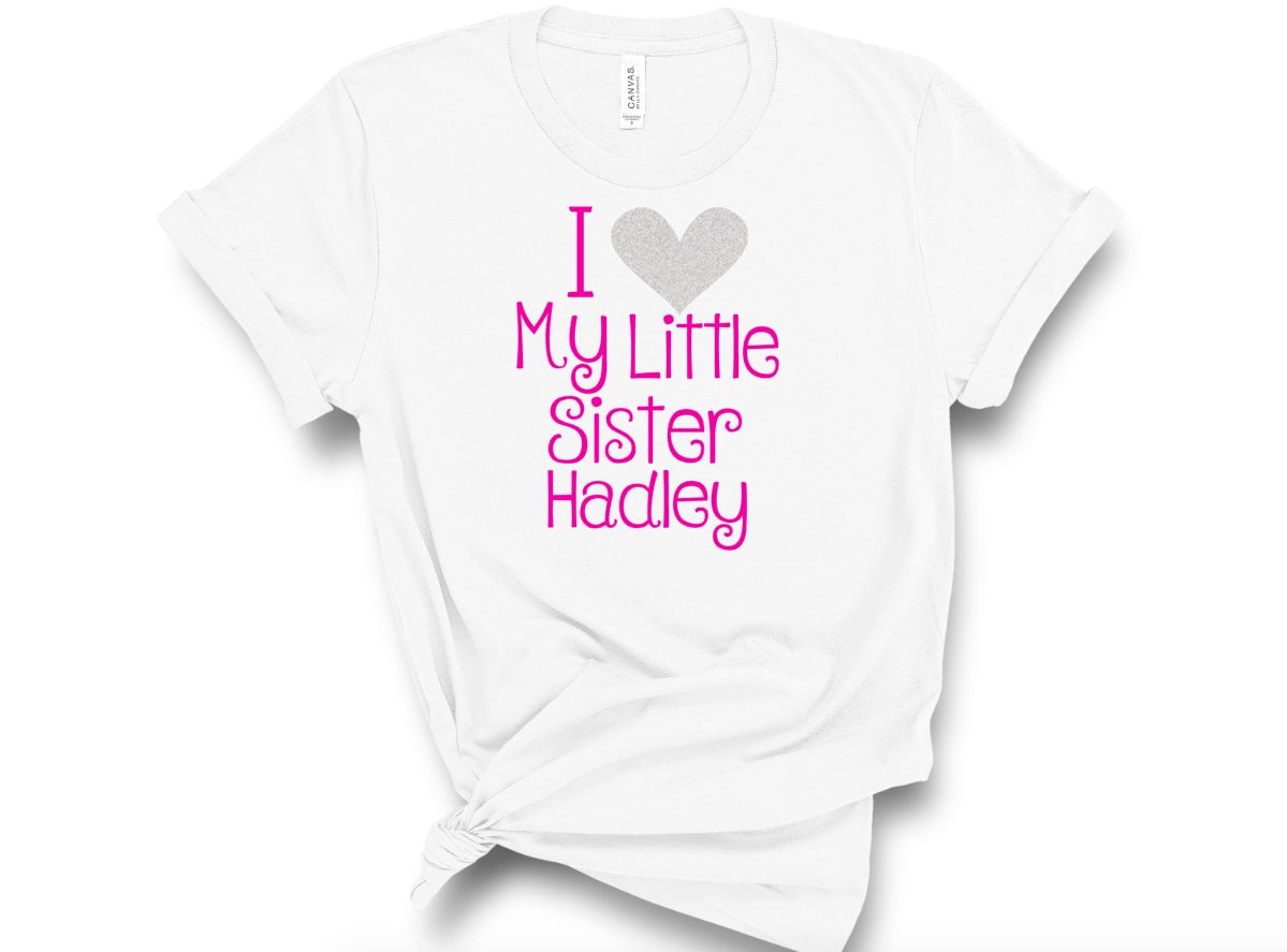 personalized big sister little sister shirts