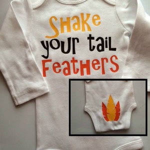 BABY Boy Thanksgiving outfit- Baby boy Fall Outfit - Shake your Tail Feathers- Thanksgiving outfit