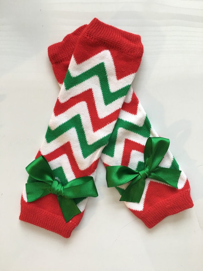 Baby Girl 1st Christmas outfit Preemie Newborn and 3 month My first Christmas Outfit Chevron print-choose your pieces image 3