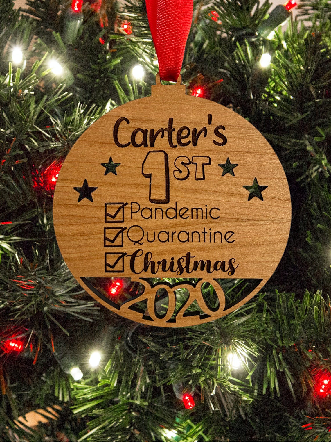 Baby's 1st Christmas Ornament 2020 Baby Ornament | Etsy