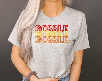 Women's Thanksgiving shirt - girls thanksgiving shirt - funny thanksgiving shirt - boys thanksgiving shirt - Gobble Gobble shirt