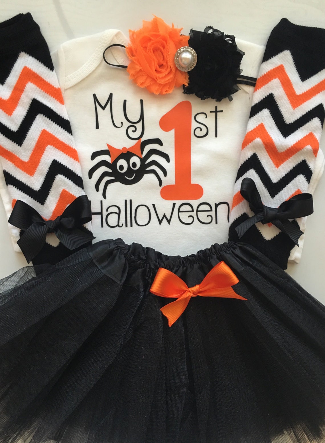 Baby Girl 1st Halloween Outfit Halloween Baby Costume Etsy