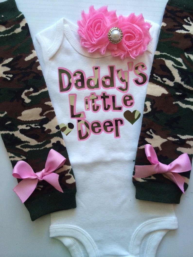 Baby Girl Outfit Fathers Day Outfit Hunting Baby Girl Etsy