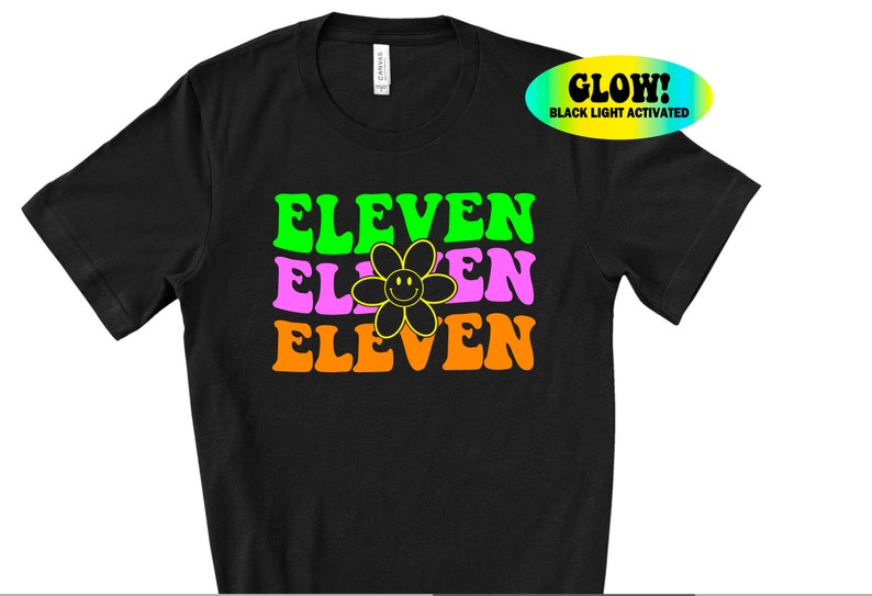 Groovy Glow Shirt Geburtstagsparty Glow Shirt 80er Jahre Glow Party 70er Jahre Glow Party Groovy Glow Alterswahl Bild 8