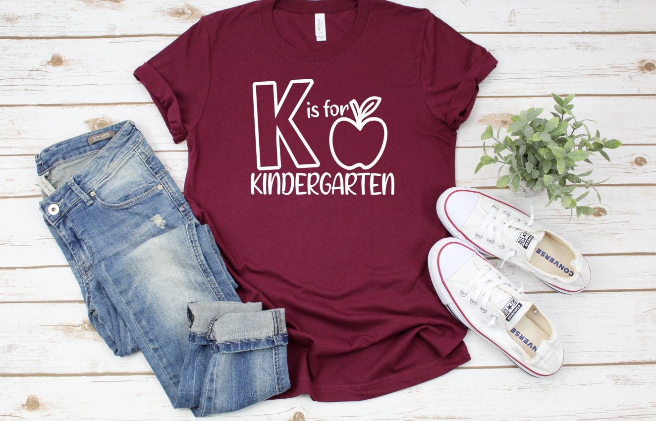 k is for kindergarten shirt