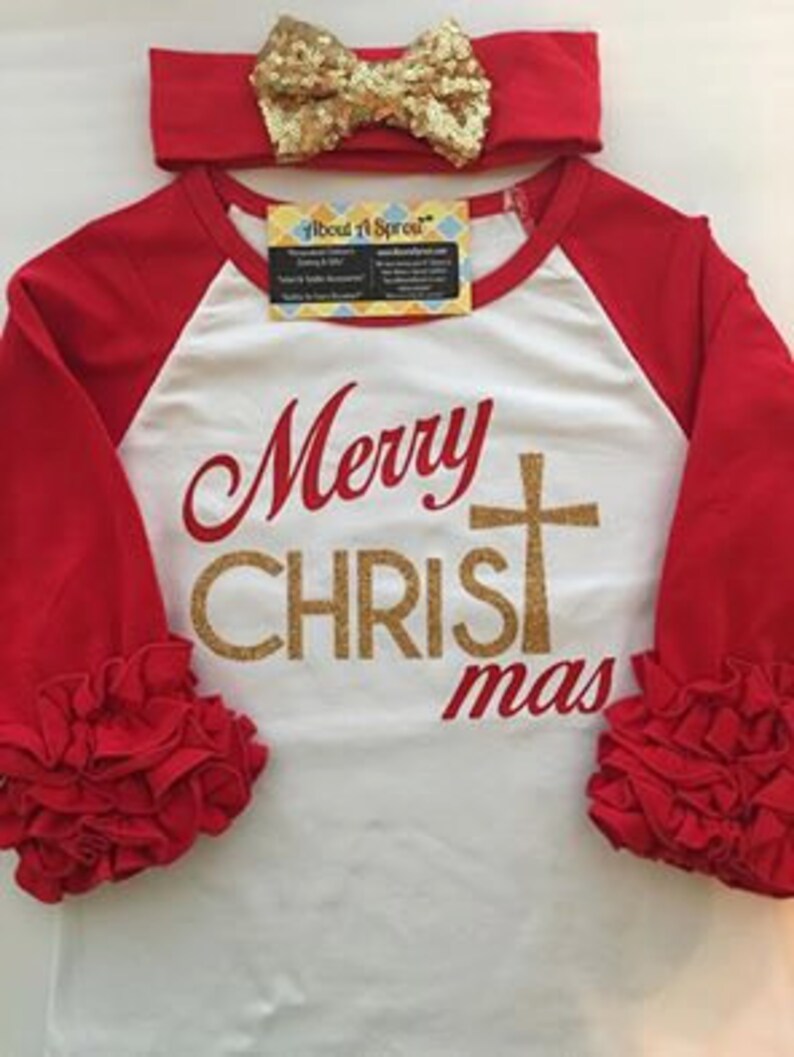 Girl's Christmas shirt Kids Christmas shirt Merry Etsy