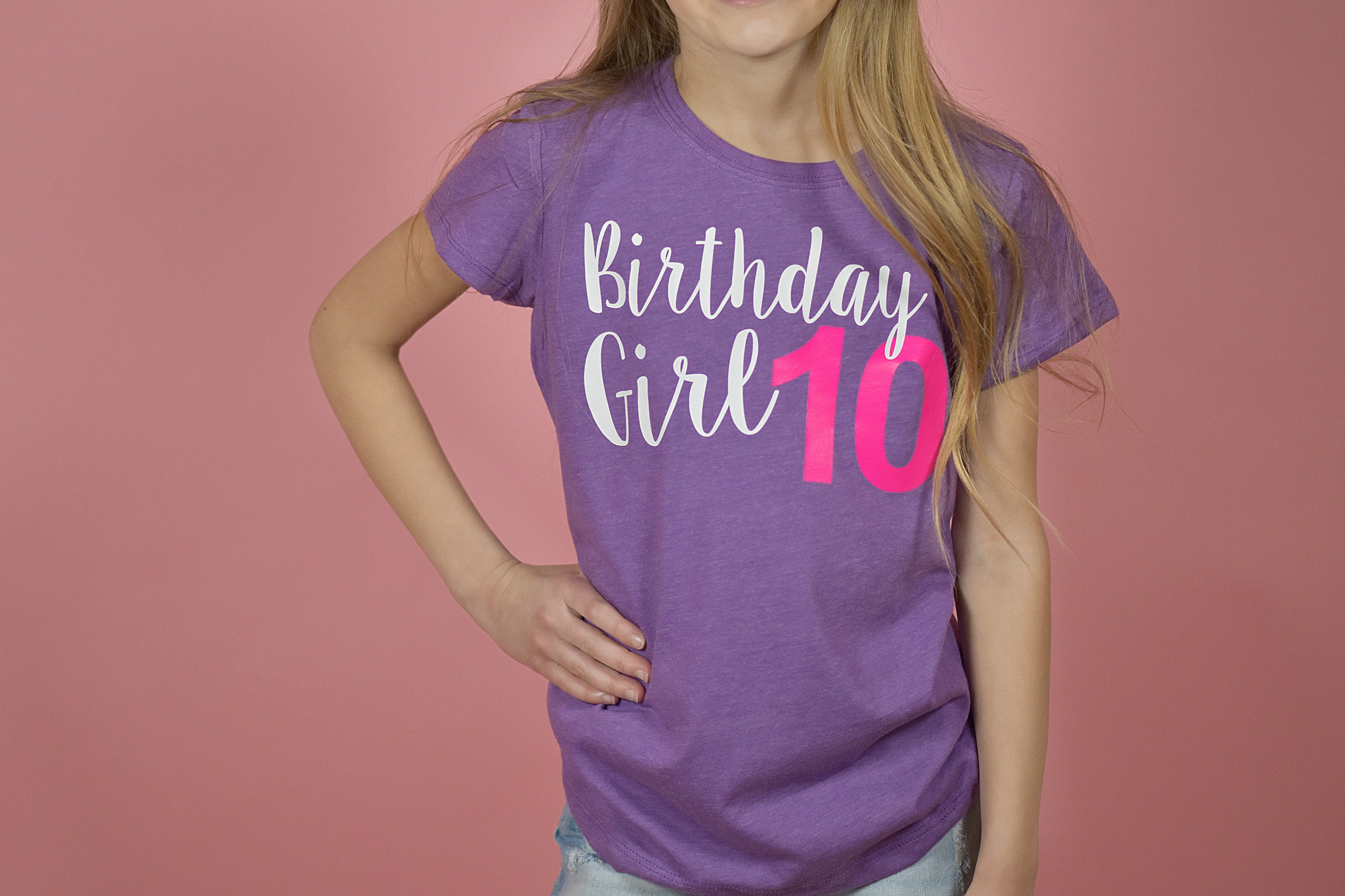 Girls 10th birthday shirt 10 year old shirt Tween Etsy