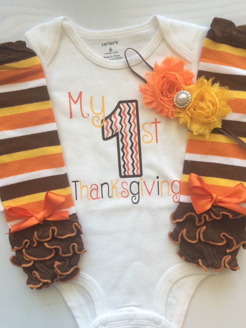 BABY Girl Thanksgiving Outfit Baby Girl Fall Outfit Etsy