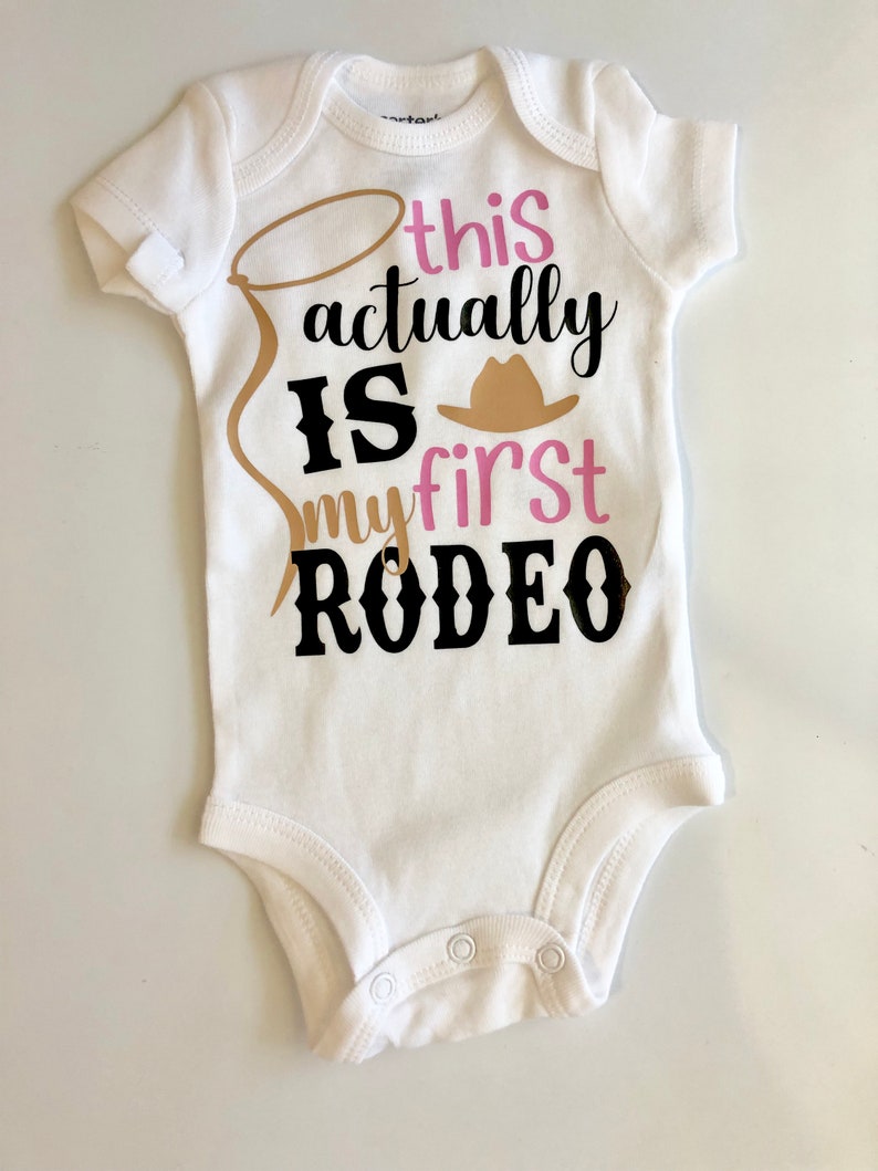 Baby Girl Outfit my 1st Rodeo Baby Girl Outfit Cowgirl Etsy