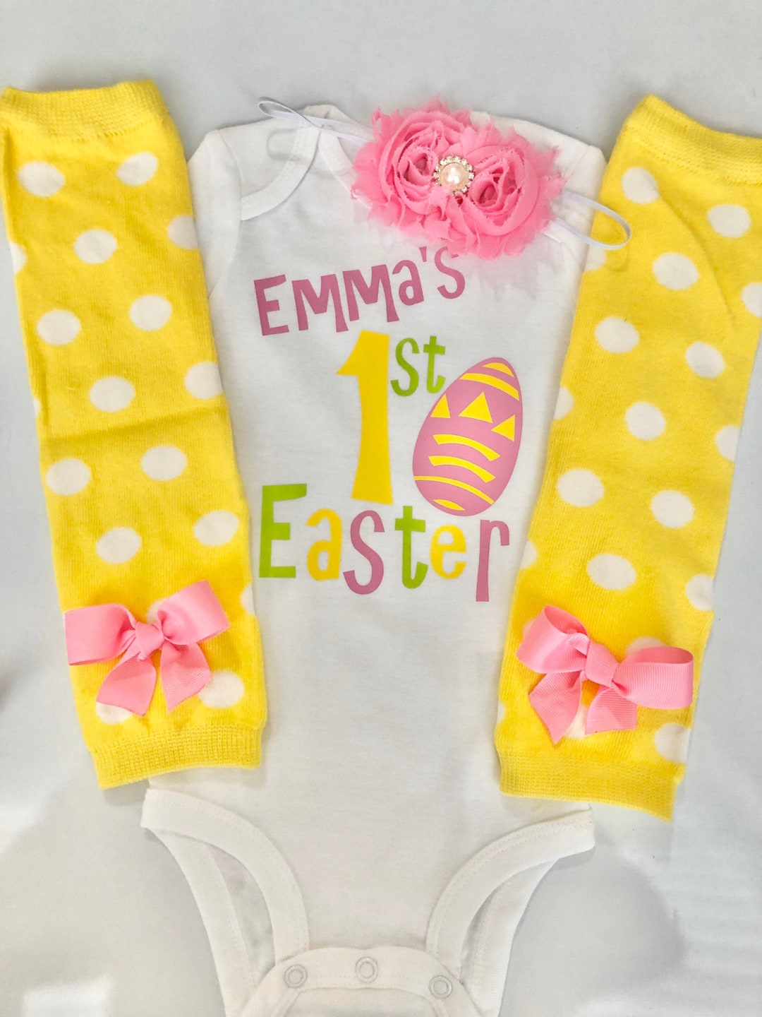Baby Girl Easter Outfit MY FIRST EASTER Outfit Baby Girl Spring Outfit
