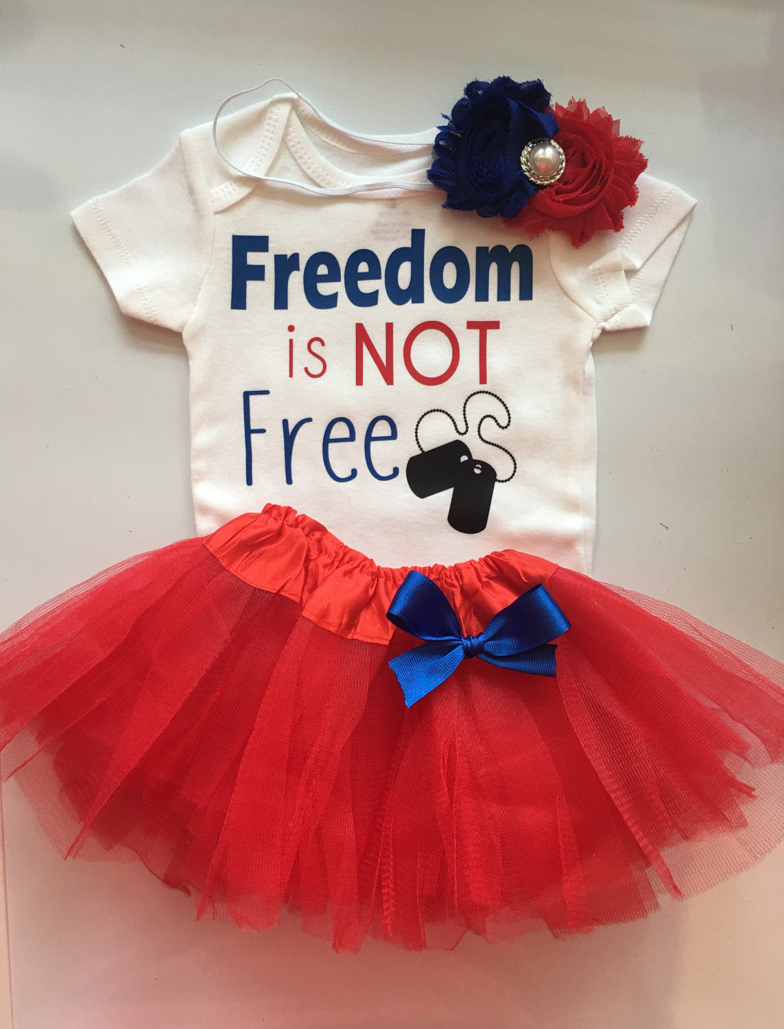 baby girl red white and blue outfit