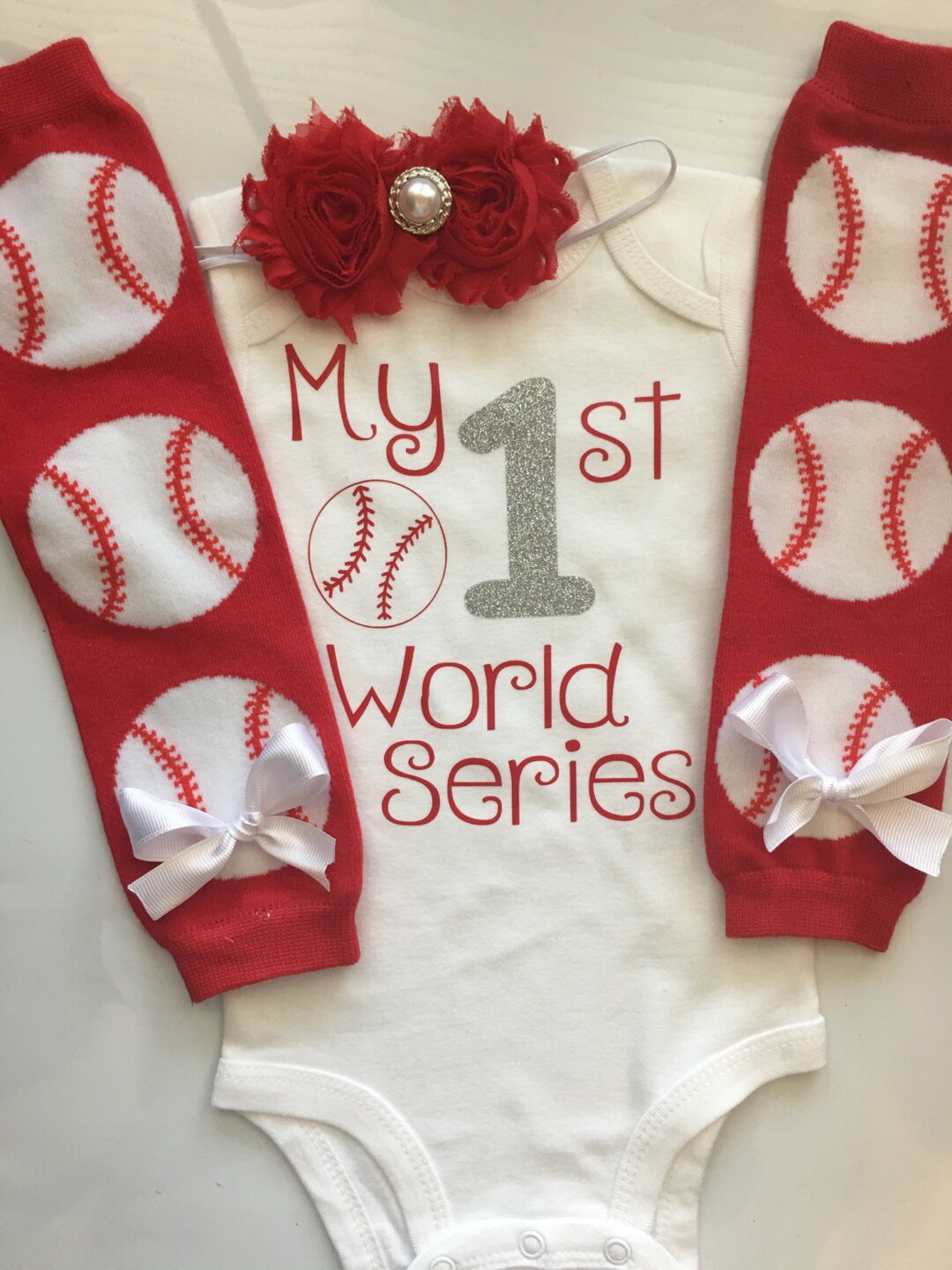 Baby Girl Baseball Outfit My 1st World Series Baseball Outfit Baseball