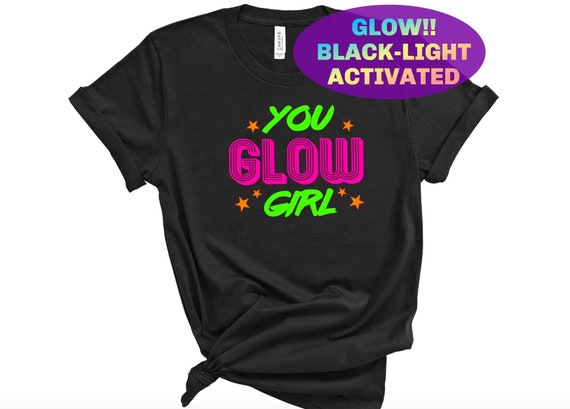 Neon Glow Party Birthday Girl T-Shirt Favor For Glow Party Neon Glow Party Birthday Girl T-Shirt Favor For Glow Party
