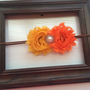 Baby girl thanksgiving headband- baby headband- thanksgiving bow- newborn thanksgiving headband