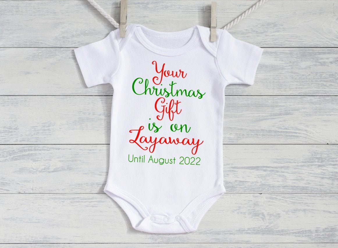 Christmas Layaway 2022 Christmas Pregnancy Announcement Idea- Pregnancy Reveal - Baby Reveal -  Personalized Baby - Christmas Pregnancy Reveal -Layaway Christmas