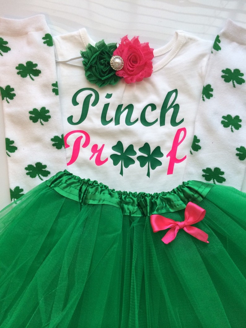 Baby Toddler girl St. Patricks Day Outfit-PINCH PROOF baby | Etsy