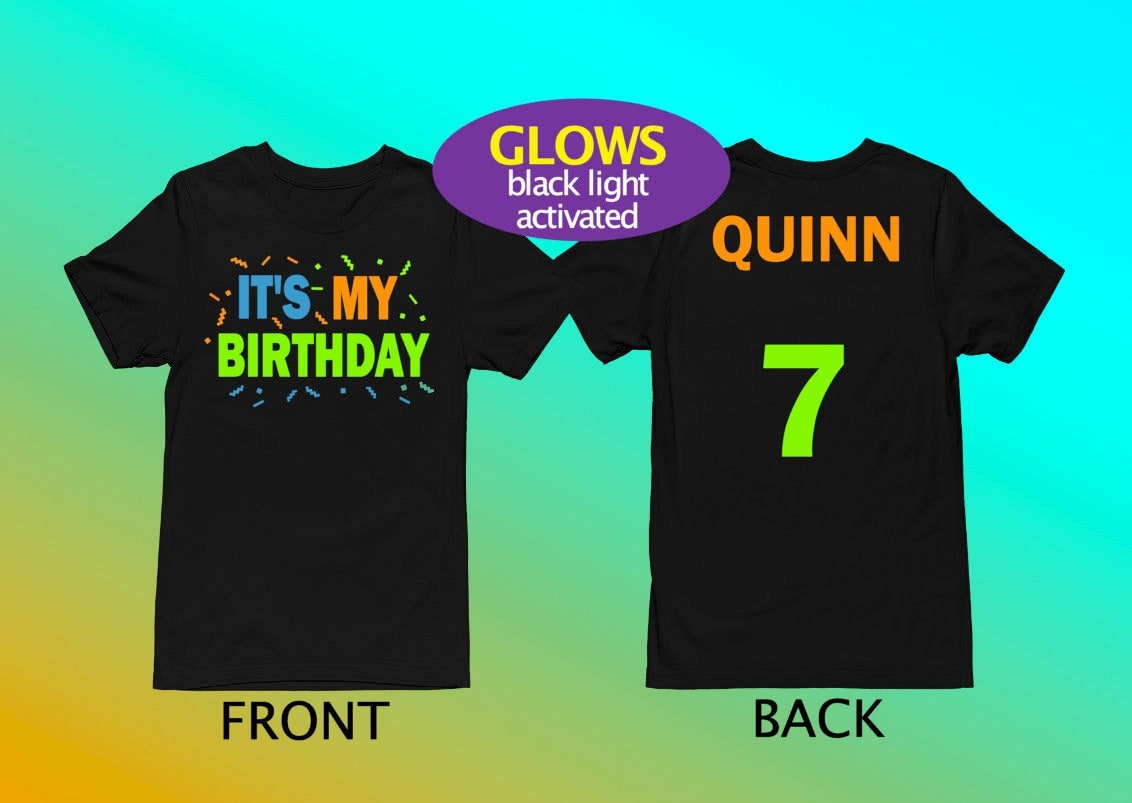 Black Neon T Shirt - Etsy Canada