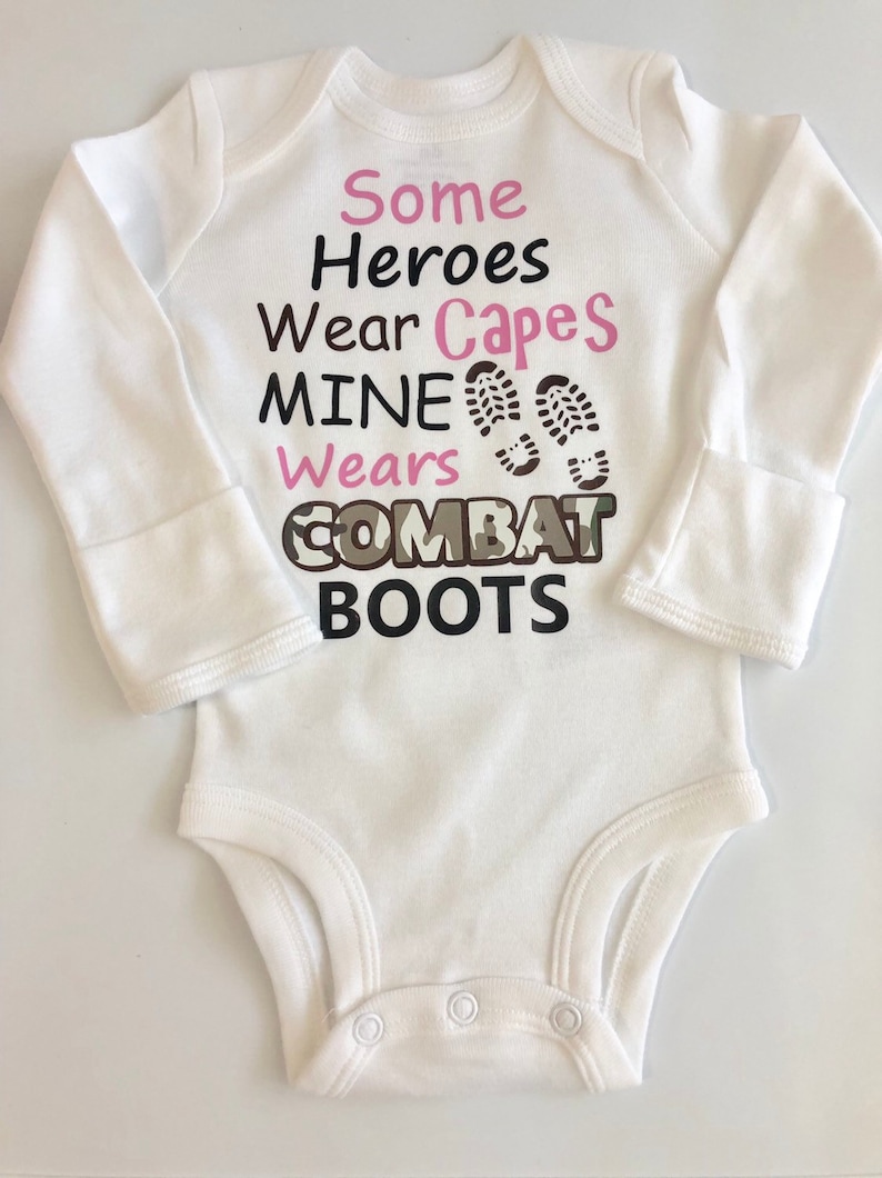 Baby Girl outfit Father's Day baby outfit Army Dady Etsy