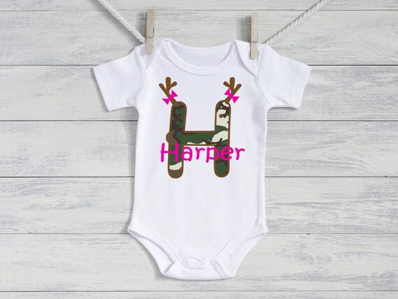 Baby Girl CAMO Hunting Outfit Newborn Outfit Personalized Baby