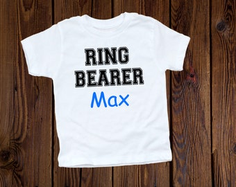 Ring Bearer Shirt - Ring Bearer Gift- Wedding Party gift- Ring bearer  shirt--- Personalized ring bearer--