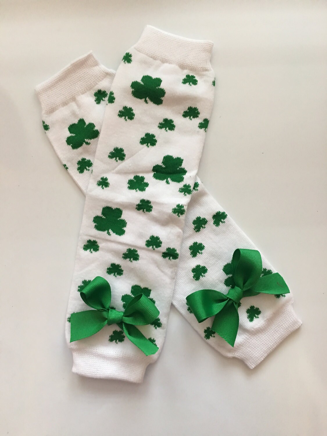 Baby girl legwarmers St. Patricks Day Legwarmers clover leg warmers