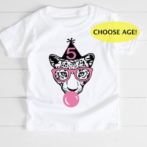 Girls birthday shirt - zoo birthday - safari birthday - wild birthday - Leopard Birthday shirt - All ages