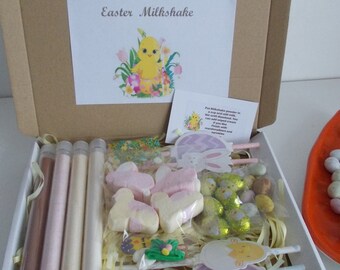 Easters luxury milkshake kit,  selection box ,  gift box grate Family gift or Easter egg alternative