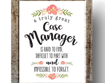 case manager gift social worker gift a truly great case etsy
