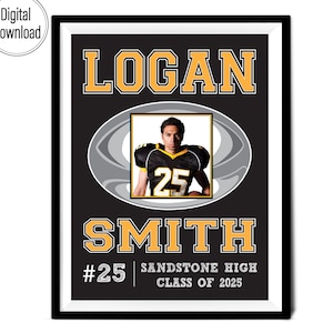 Personalized Senior Rugby Player Gift, Graduating Senior High School Rugby, Graduating College Rugby, Senior Rugby Gifts, Rugby Player Photo