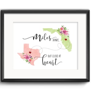 Cadeau de départ, Cadeau de départ, Relation longue distance, Cadeau du meilleur ami, Cadeau d'une soeur, Art des deux États, A des kilomètres l'un de l'autre mais proche