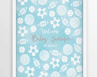 Baby Shower Guest Book Alternative, Custom Poster Personalized Print, Baby Shower Decoration, Baby Girl Boy Signature Sign, DIGITAL PRINT