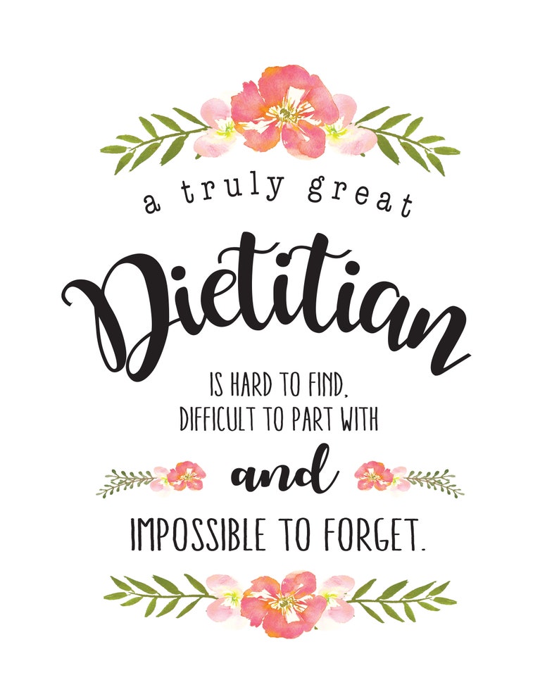 A Truly Great Dietitian Personalized Dietitian Gift Etsy