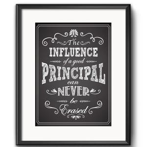 Principal Gift - A Truly Great Principal Art Print - Gift for Principal - Principal Quote - Art Gift Printable - Principal - Education