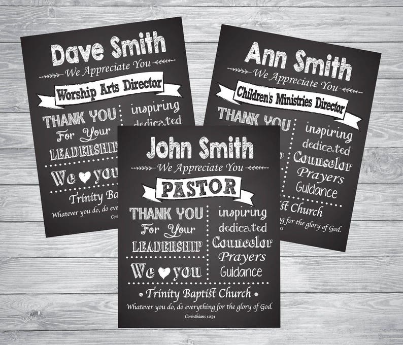 Pastor Gift Pastor Appreciation Wall Decor Minister Gift Etsy