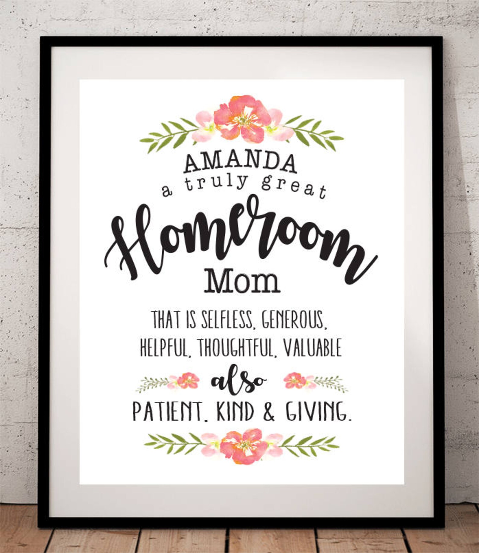 Homeroom Mom Gift Teacher Appreciation Thank You Gift Etsy