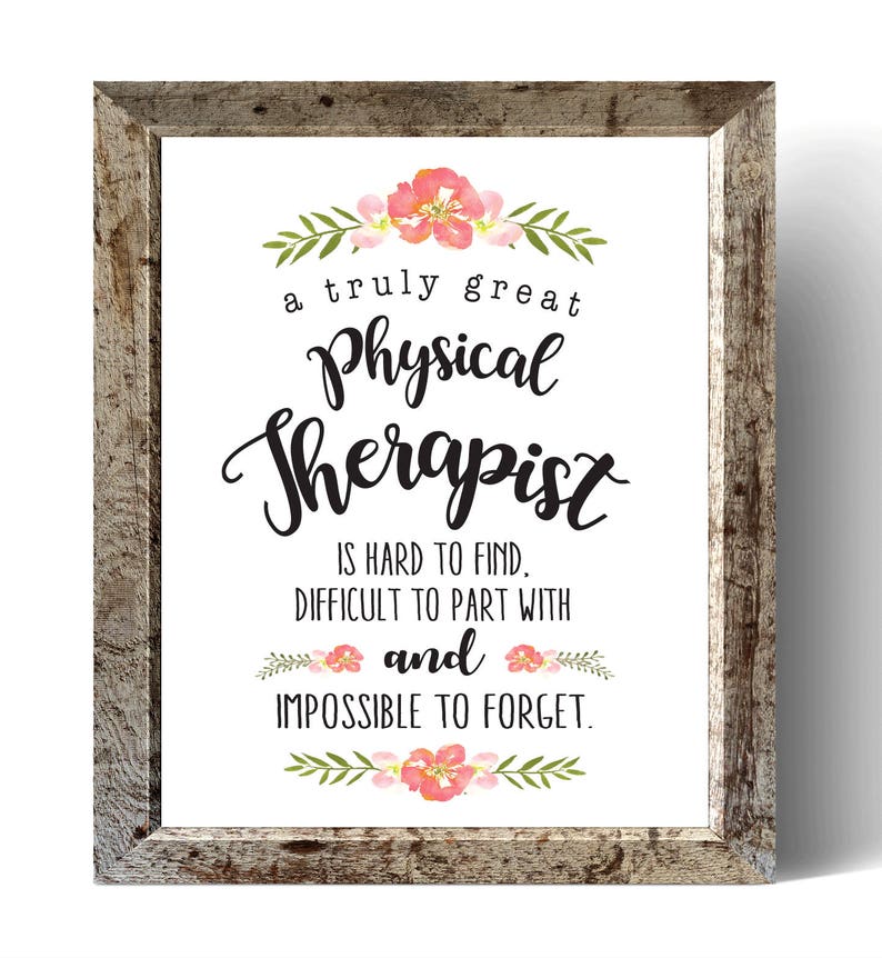 Physical Therapist Chalkboard Art Physical Therapist Quote