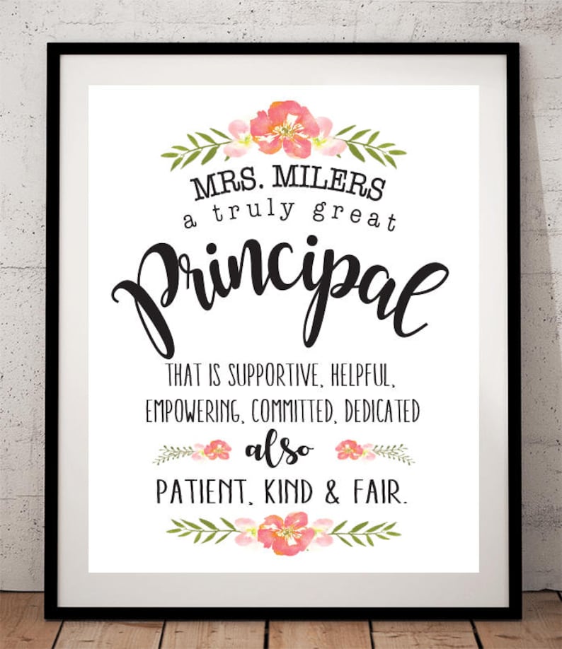 Principal Gift - A Truly Great Principal Art Print - Gift for Principal ...